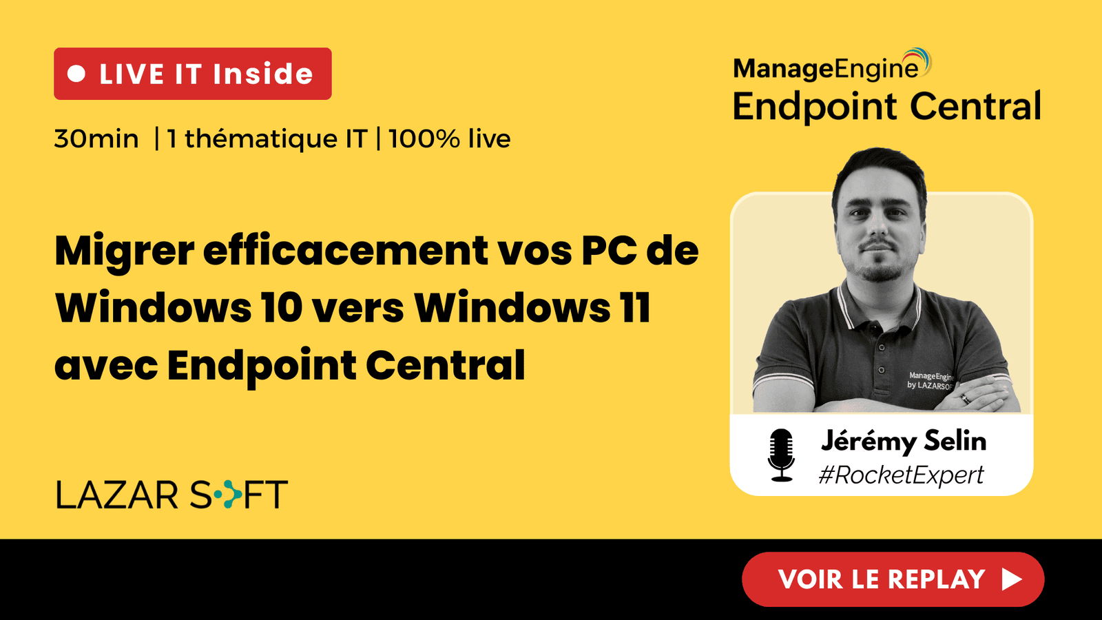 Migrer de Windows 10 vers Windows 11 avec Endpoint Central